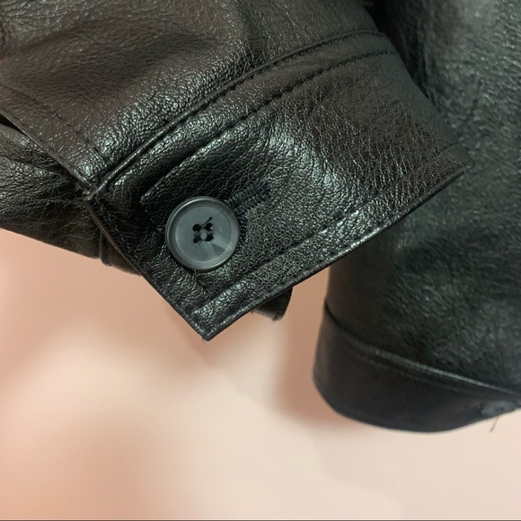 Oversized faux leather jacket - Picture 4 of 5